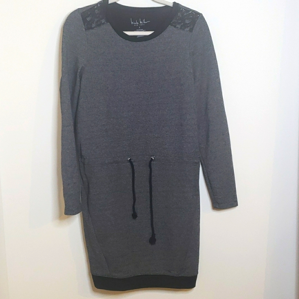 Nicole Miller Charcoal Sweatshirt dress